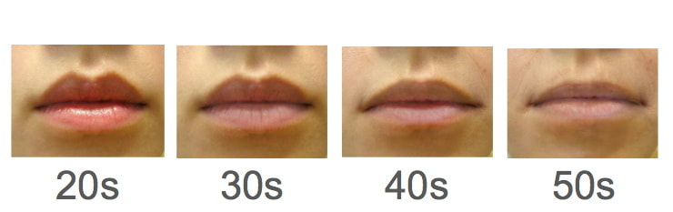lips age by decade
