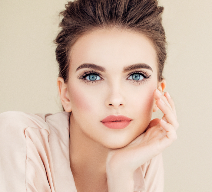 stock image of Beautiful woman with make-up