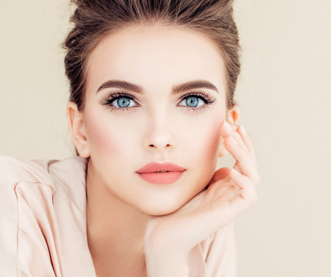 stock image of Beautiful woman with make-up