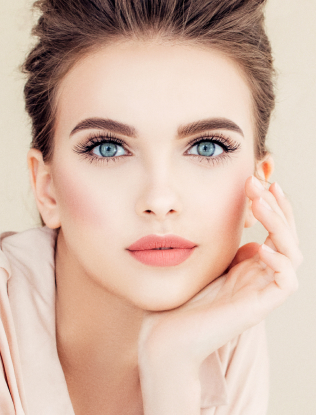 stock image of Beautiful woman with make-up