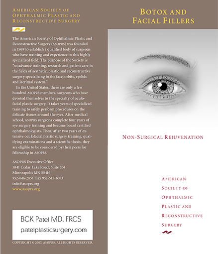 Botox and Facial Fillers Brochure