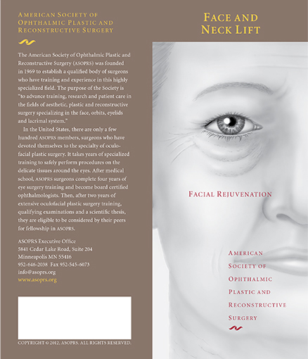 face and neck lift brochure