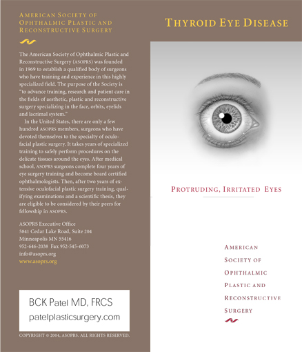 Thyroid Eye Disease Bbrochure